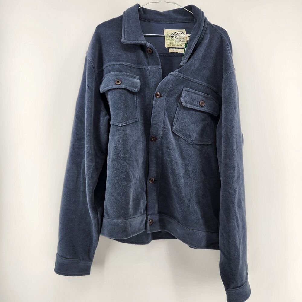 Grayers Men's Indigo XL Defender Reverse Fleece Short Jackets NWT